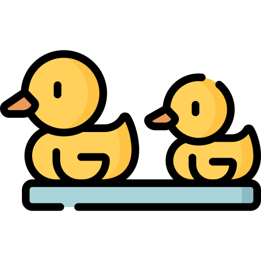 patitos nadando
